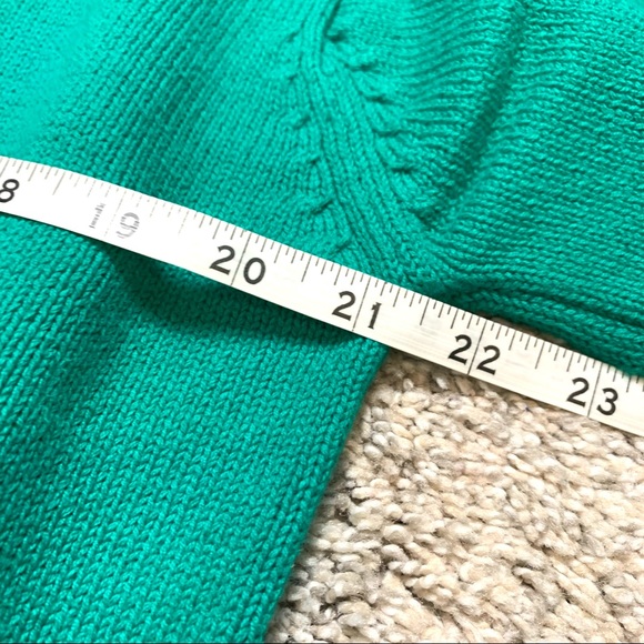 1980s Vintage Bay Club Men’s Green Cardigan Sweater Sz M - Picture 13 of 14